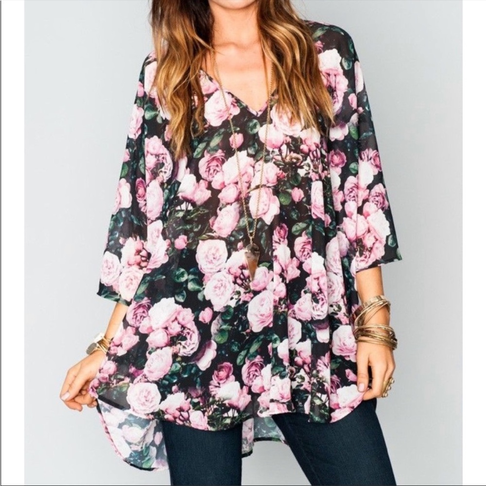 SMYMM Show Me Your MuMu Diana Rose Shook Tunic